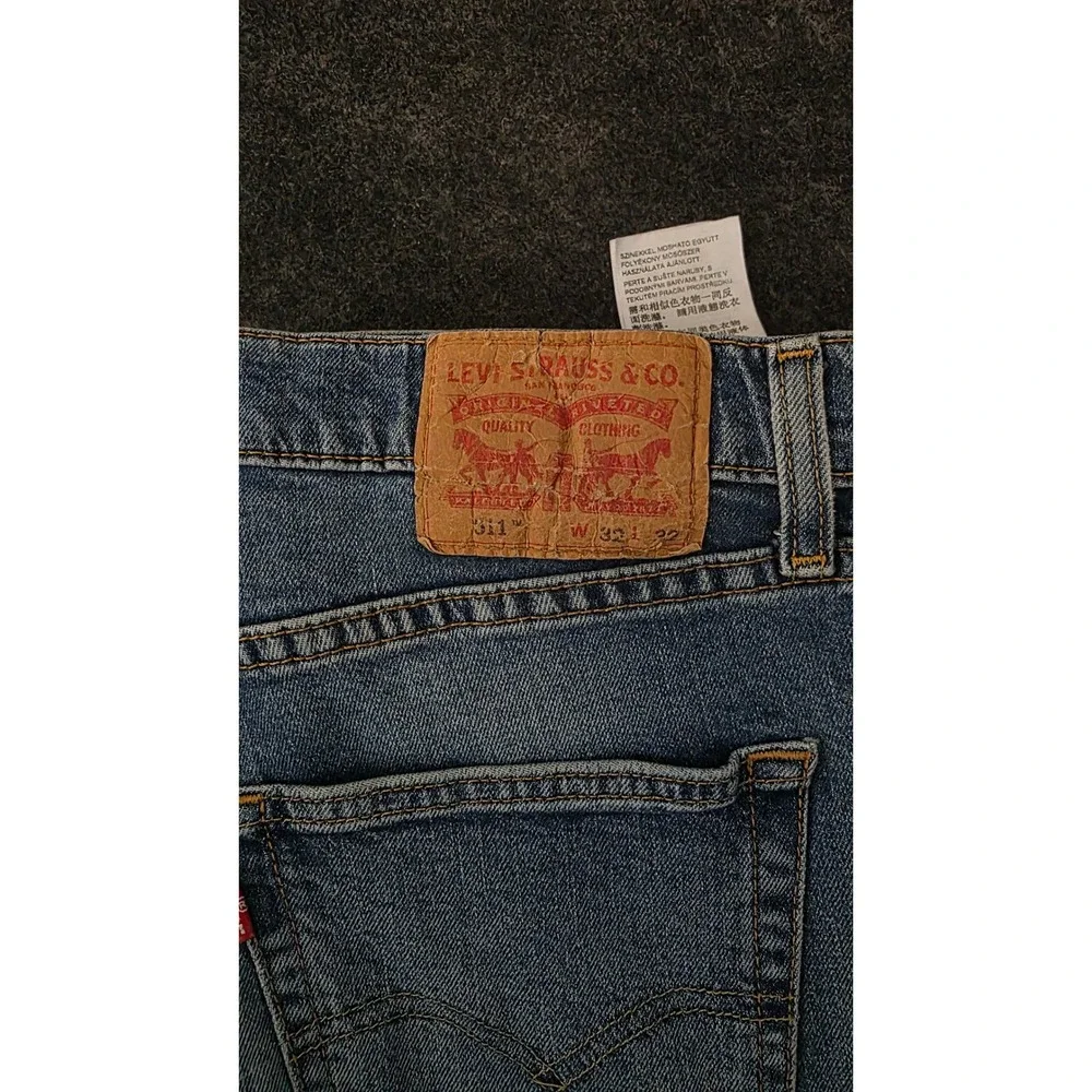 Levis 511 Slim Fit Jeans Mens 32x32 Medium Wash Blue Denim Pants